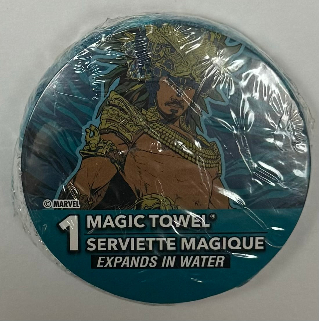 Peachtree Playthings Marvel King Namor Magic Towel Serviette Magique (Expands in Water)