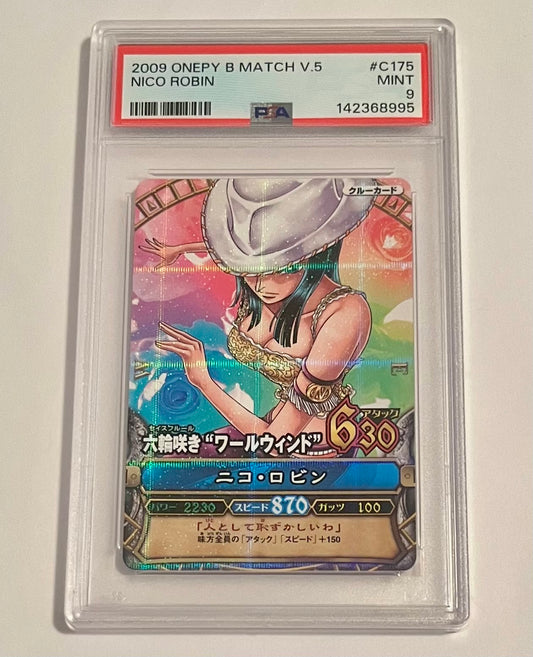 2009 Bandai Carddass One Piece One Py Berry Match Nico Robin Volume 5 #C175 Japanese MINT (PSA 9)