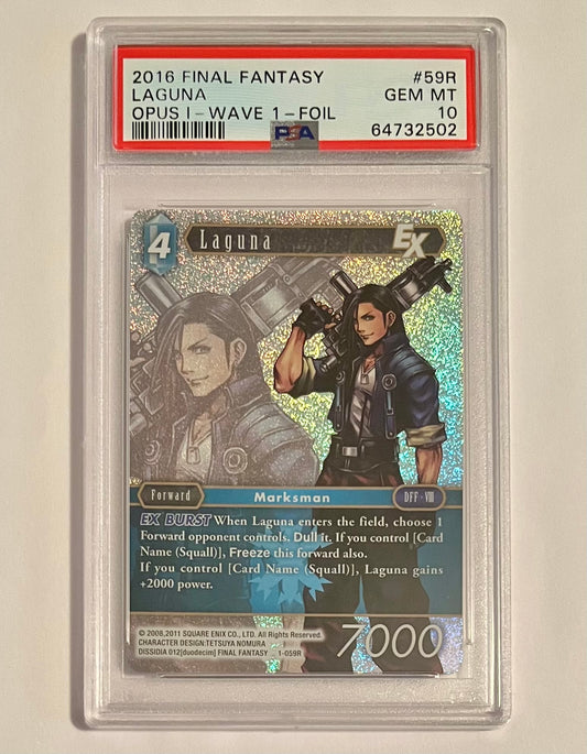 2016 Final Fantasy TCG Dissidia 012 Laguna Opus I Wave I #59R Foil GEM MT (PSA 10)