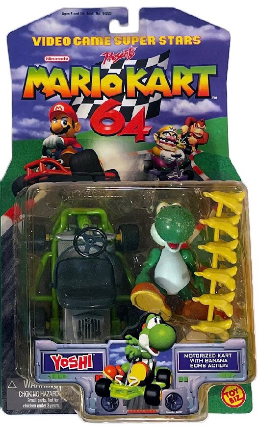 Mario Kart 64 ToyBiz Yoshi Figure with Bananas