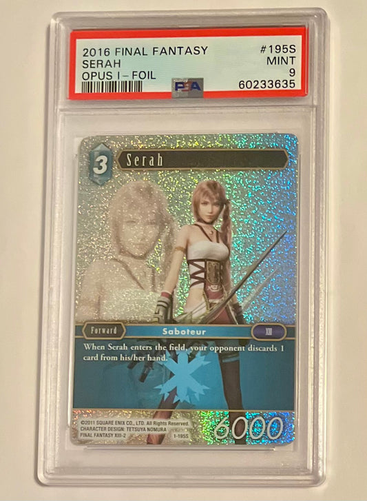 2016 Final Fantasy TCG XIII-2 Serah Opus I #195S Foil MINT (PSA 9)