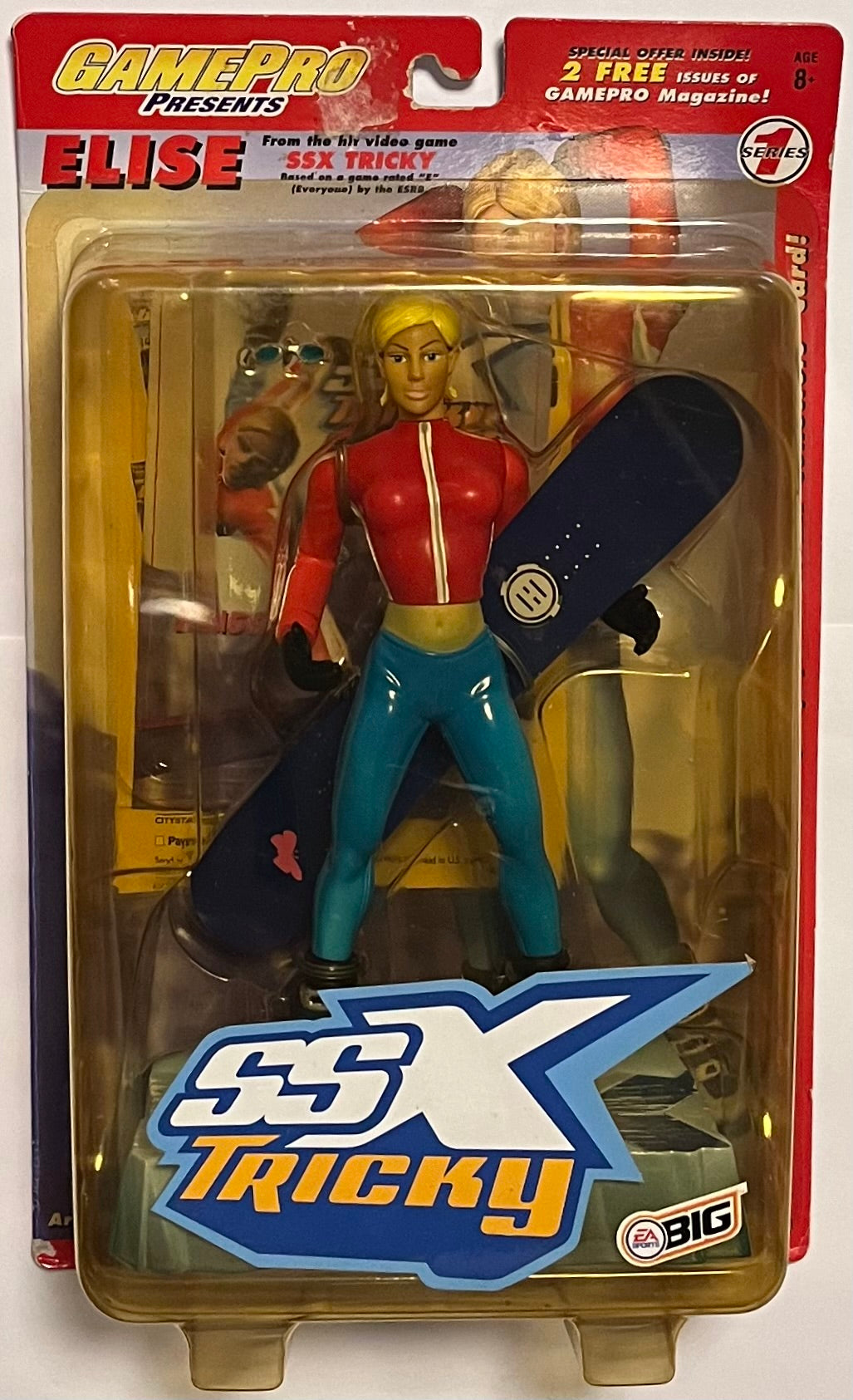 Joyride Studios SSX Tricky GamePro Series 1 Elise Figure (B Condition)