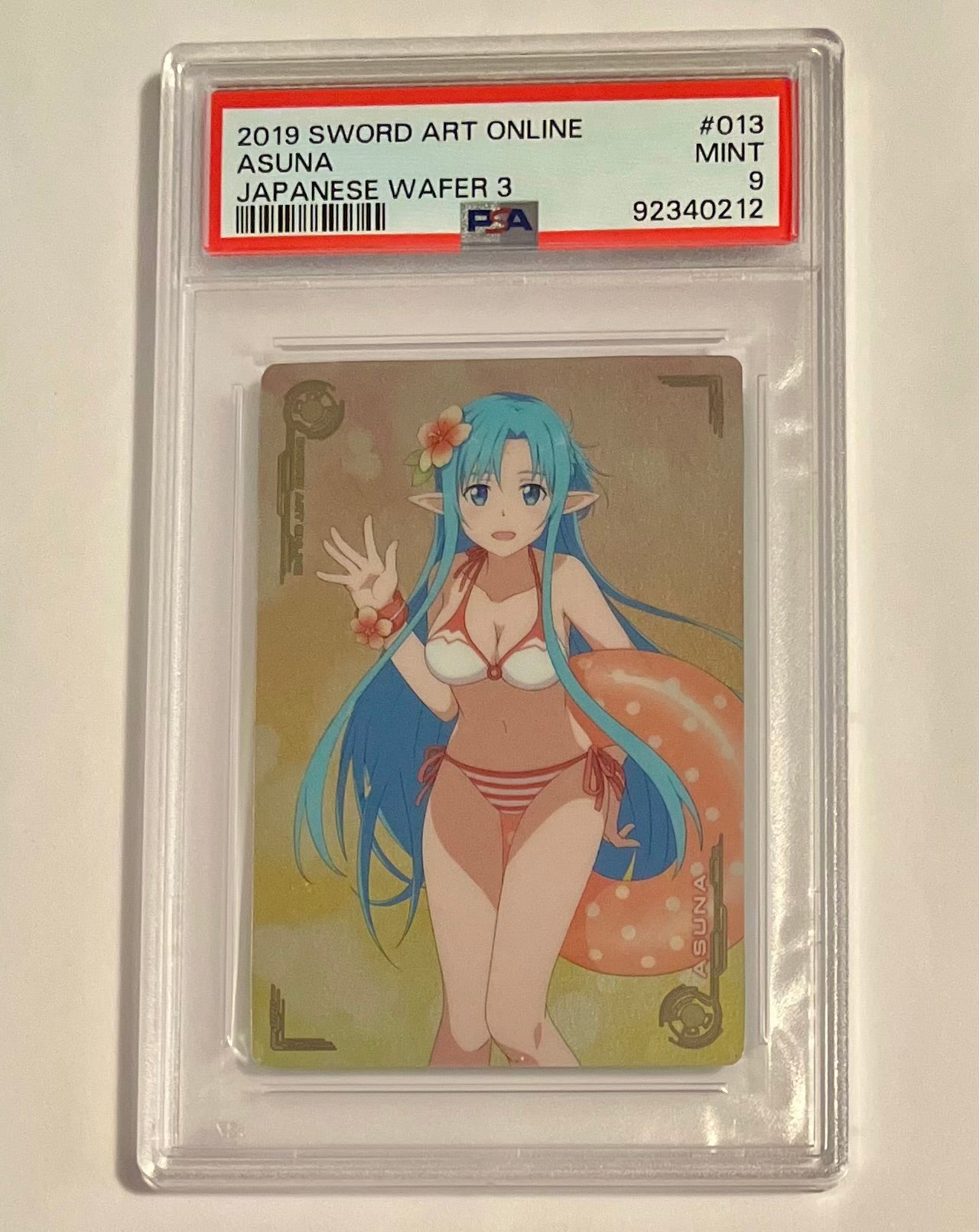 2019 Bandai Sword Art Online Wafers Asuna #013 Japanese MINT (PSA 9)