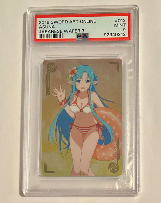 2019 Bandai Sword Art Online Wafers Asuna #013 Japanese MINT (PSA 9)