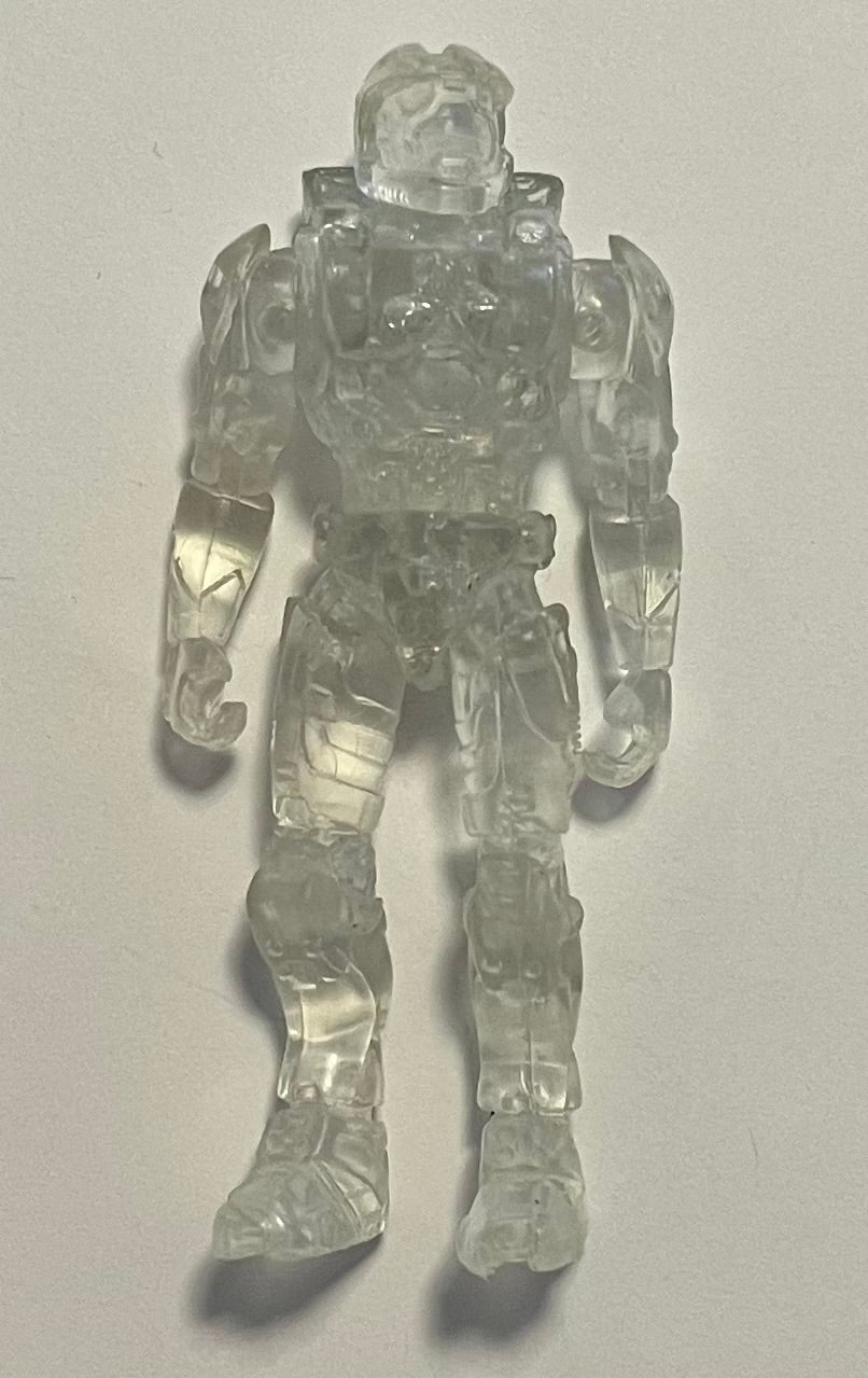 Joyride Studios Halo 2 Mini Series Slayer Clear / Invisible Spartan 3” Action Figure (Used)