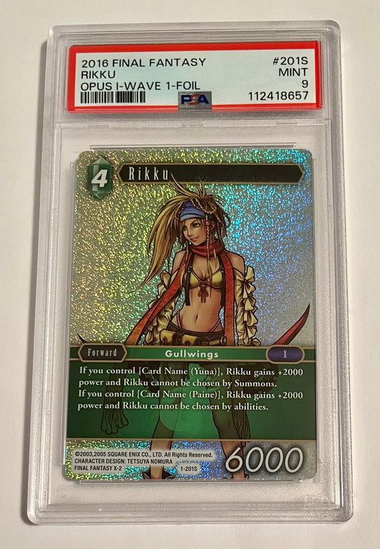 2016 Final Fantasy TCG X-2 Rikku Opus I Wave I #201S Foil MINT (PSA 9)