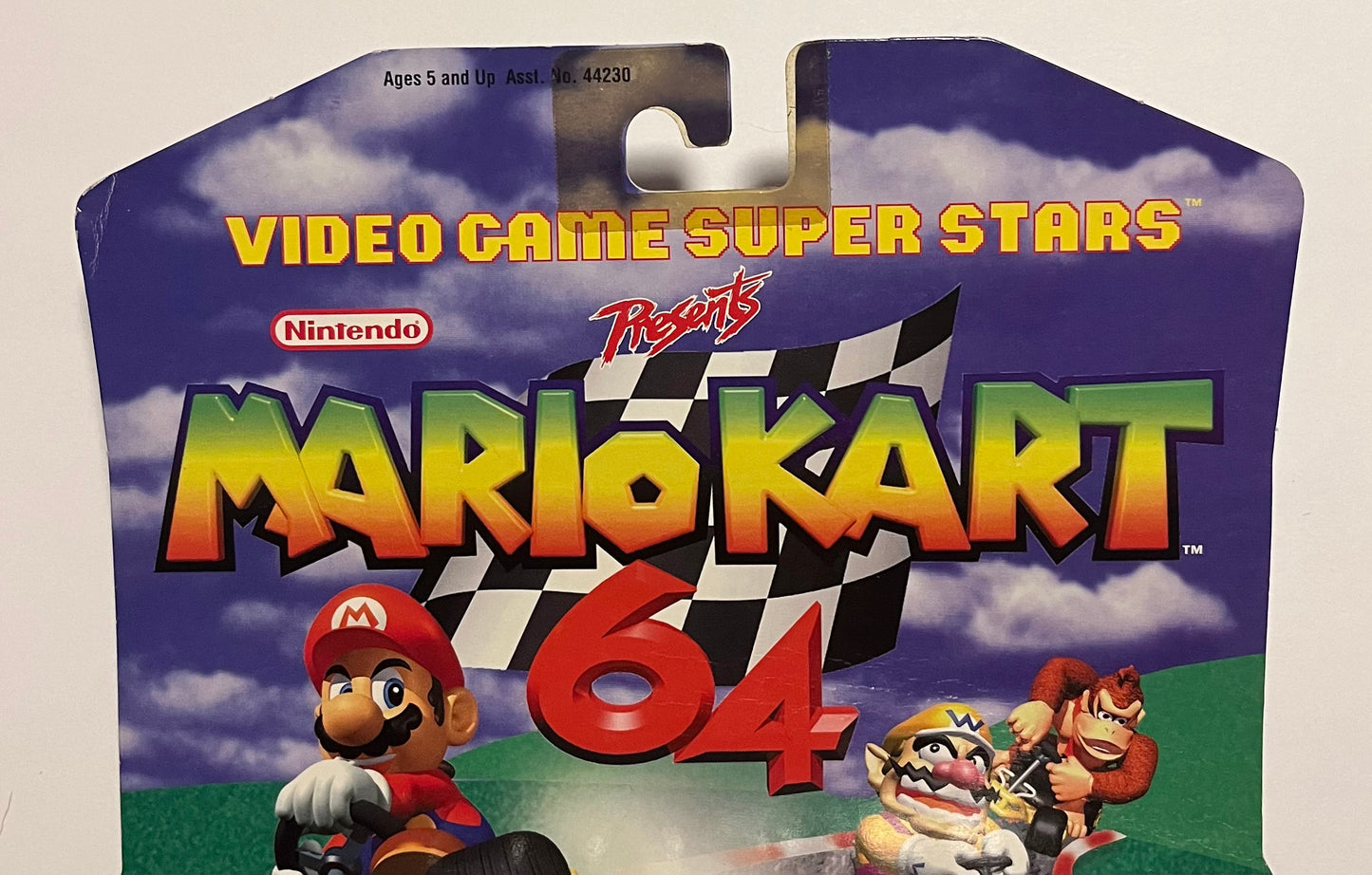 Mario Kart 64 ToyBiz Clear Mario Figure With Ghost (B+ Condition)