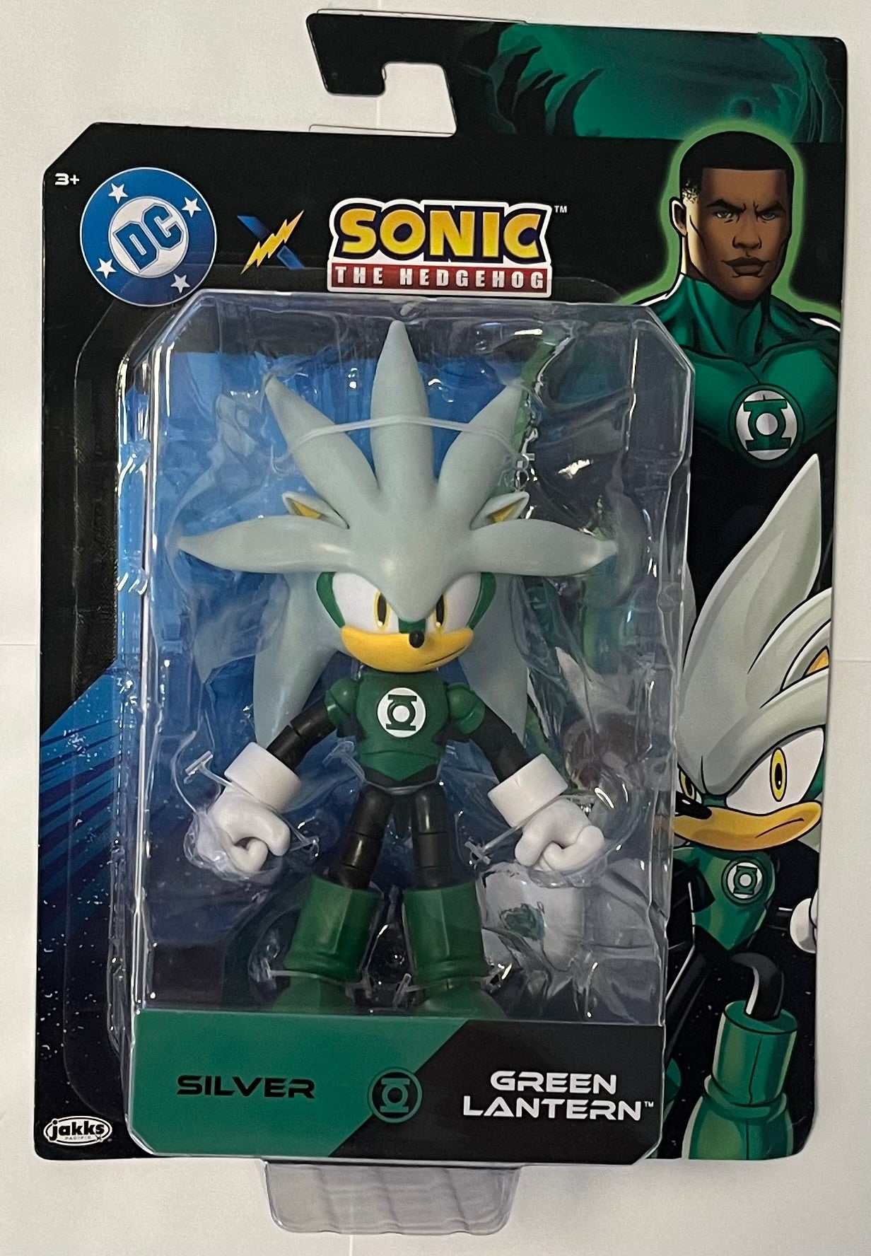 Jakks DC Sonic 5" Silver as Green Lantern Articulated Figure Wave 1