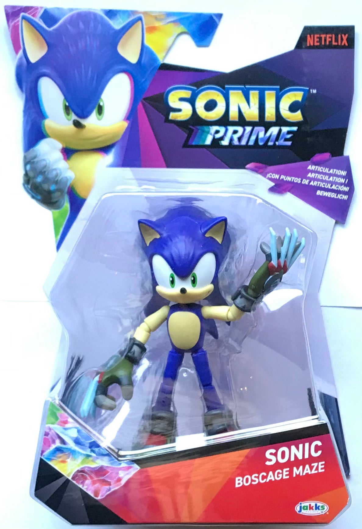 Jakks Netflix Sonic Prime Sonic Boscage Maze 5” Inch Figure