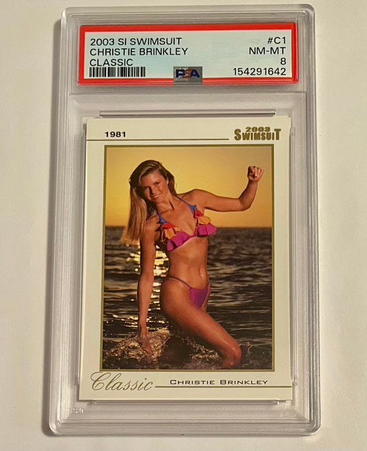 2003 Sports Illustrated Swimsuit Classic 1981 Christie Brinkley #C1 NM-MT (PSA 8)