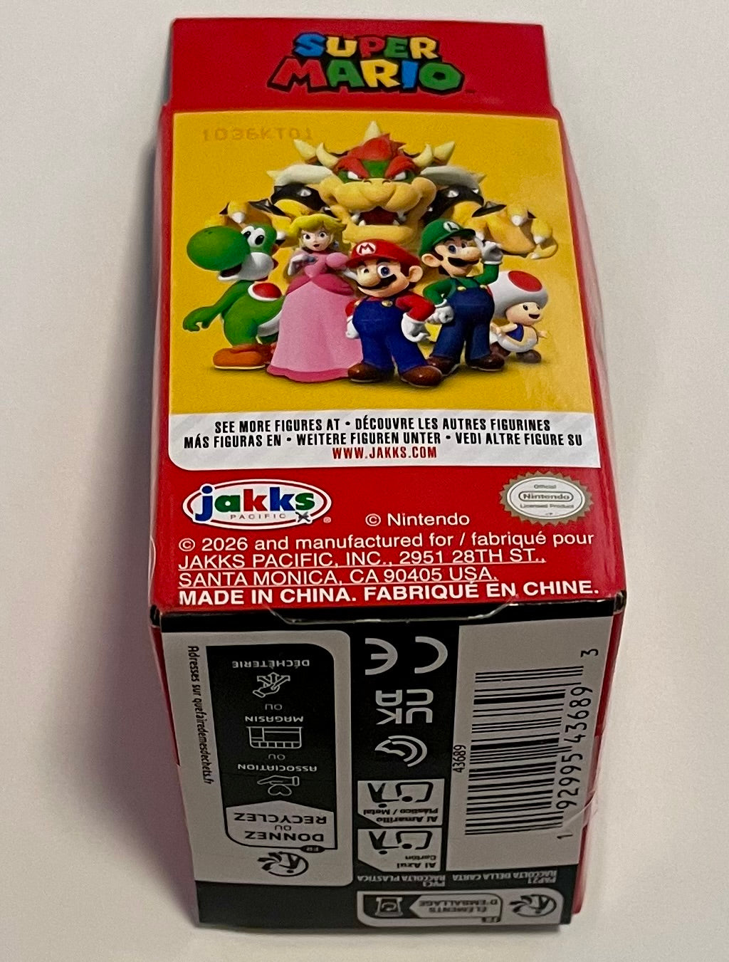 Jakks Super Mario Baby Mario 2.5” Inch Articulated Figure Checklane (B Condition)