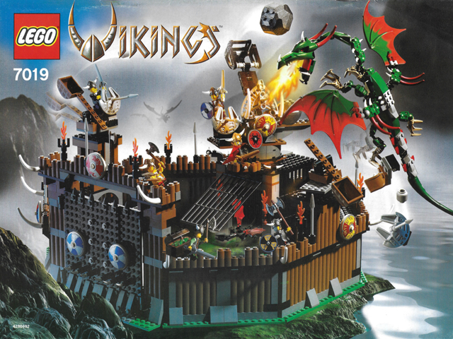 LEGO Vikings Viking Fortress Against the Fafnir Dragon Set 7019
