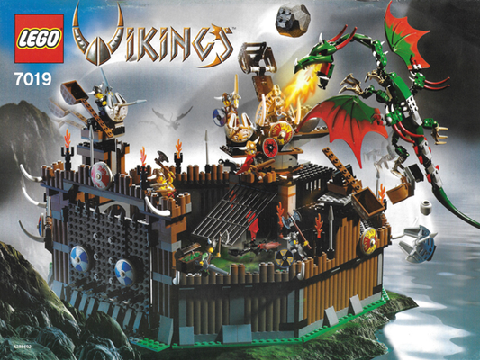 LEGO Vikings Viking Fortress Against the Fafnir Dragon Set 7019