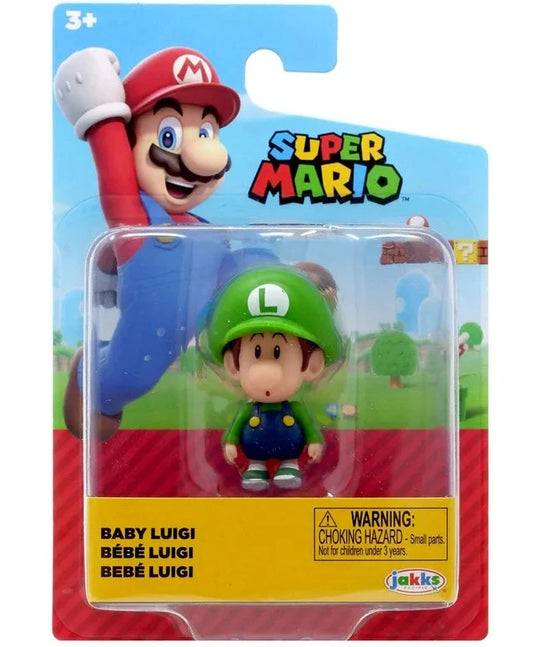 Jakks Super Mario Baby Luigi 2.5" Inch Figure