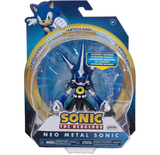 Jakks Sonic 4" Inch Articulated Figure Neo Metal Sonic