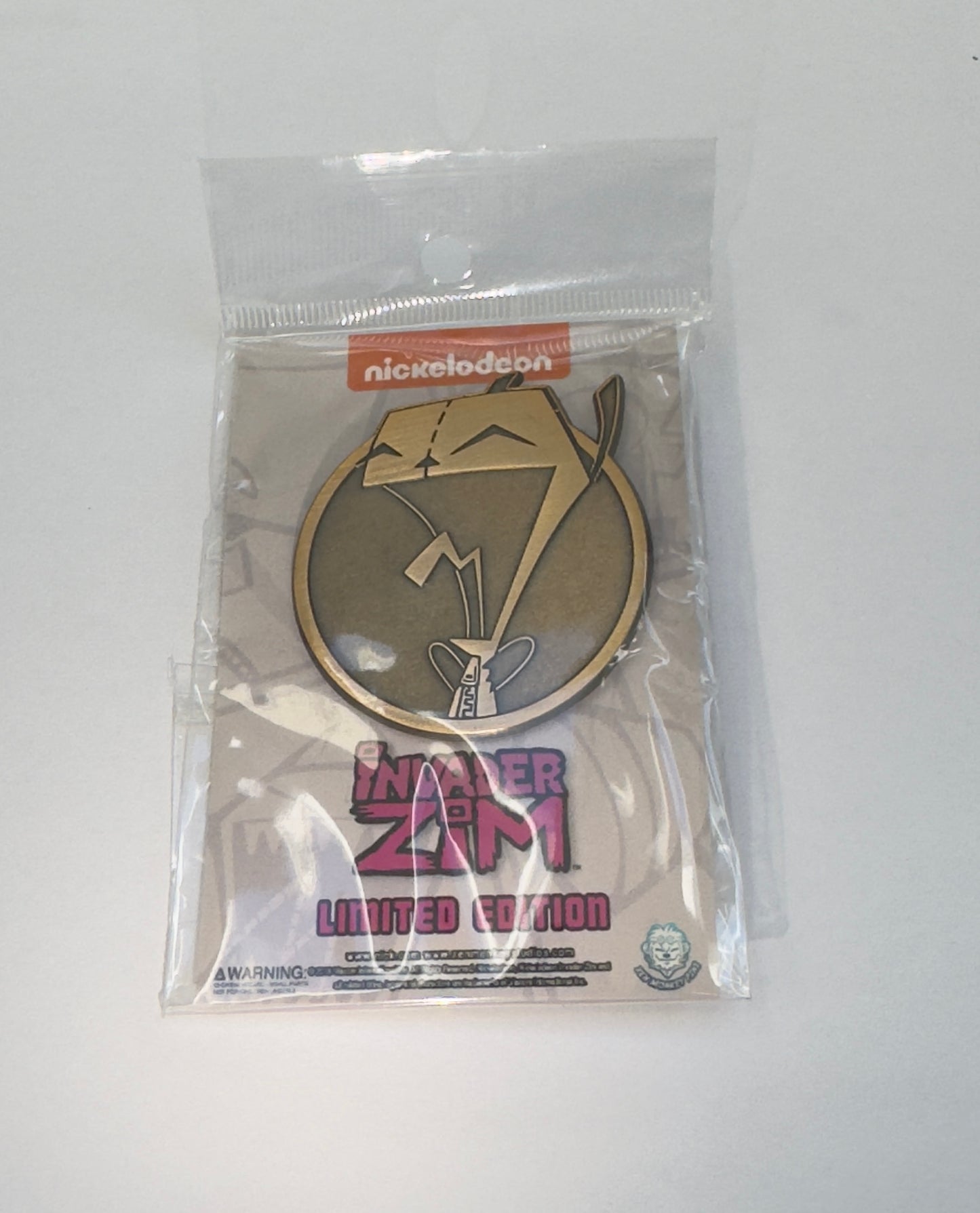 Zen Monkey Studios Invader Zim Laughing Gir Golden Limited Edition Soft Enamel Pin