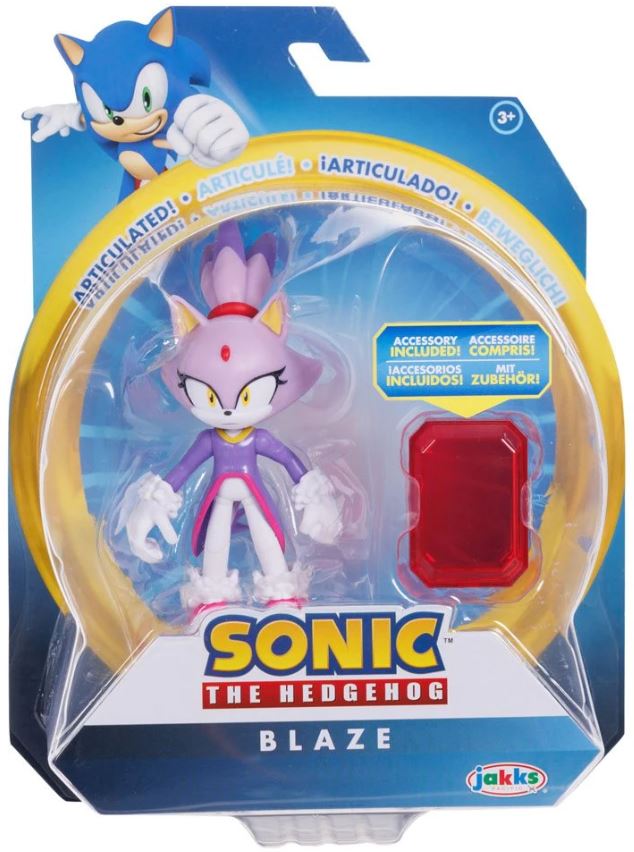 Jakks Sonic 4" Inch Articulated Figure Blaze Wave 14