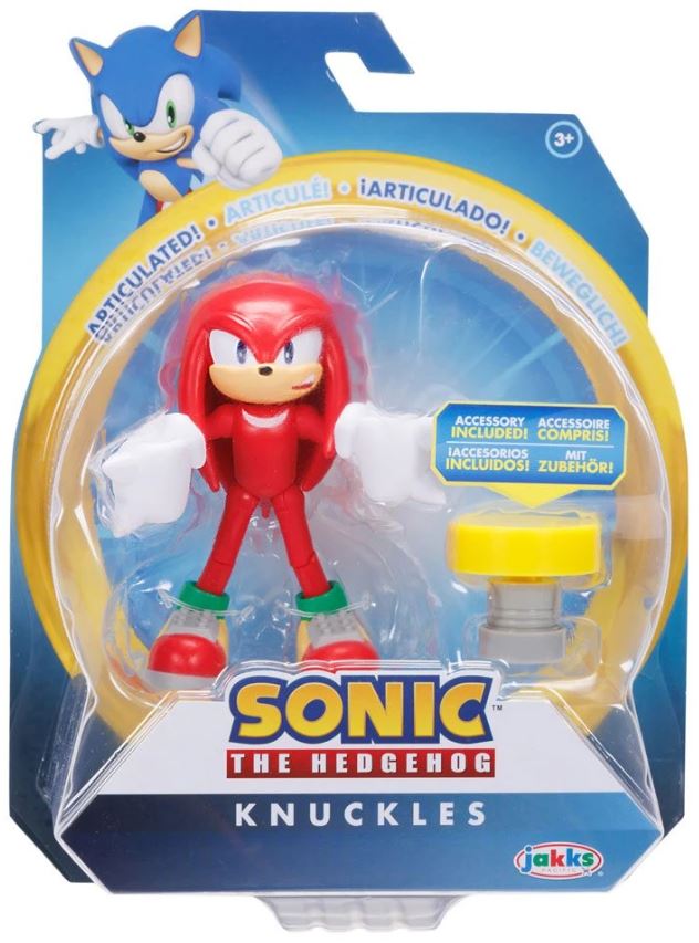 Jakks Sonic 4" Inch Articulated Figure Knuckles Wave 14