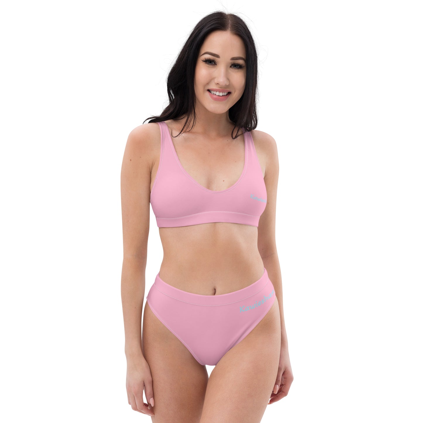 Kawieshan Warriors Pink and Blue High-waisted Bikini