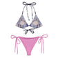 General Allyra Aaina Kawieshan Warriors Purple and Pink All-over Print String Bikini