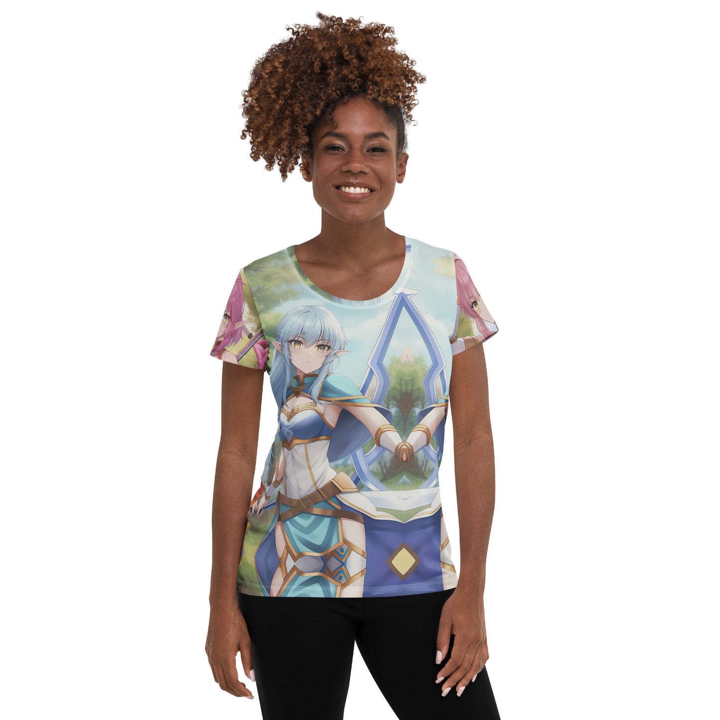 Elf Princess Kawieshan Warriors All-Over Print Women's Athletic T-shirt