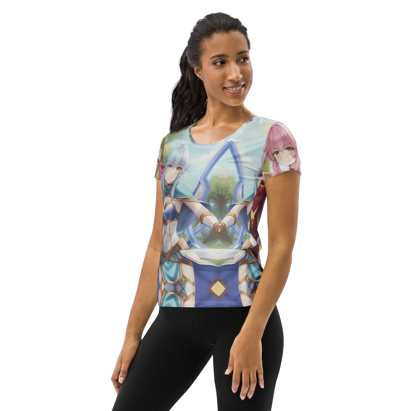 Elf Princess Kawieshan Warriors All-Over Print Women's Athletic T-shirt