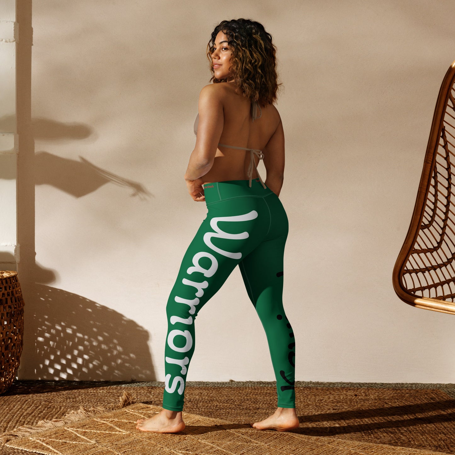 Kawieshan Warriors Green and Grey Yoga Leggings