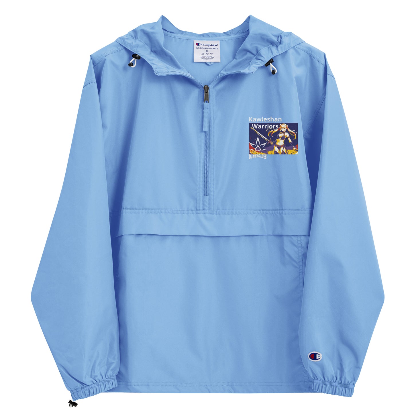 Dank Spades / Kawieshan Warriors Embroidered Champion Packable Oceanic Jacket