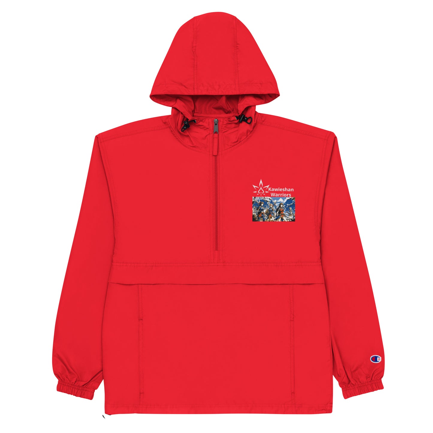 Dank Spades / Kawieshan Warriors Embroidered Champion Packable Safety Jacket