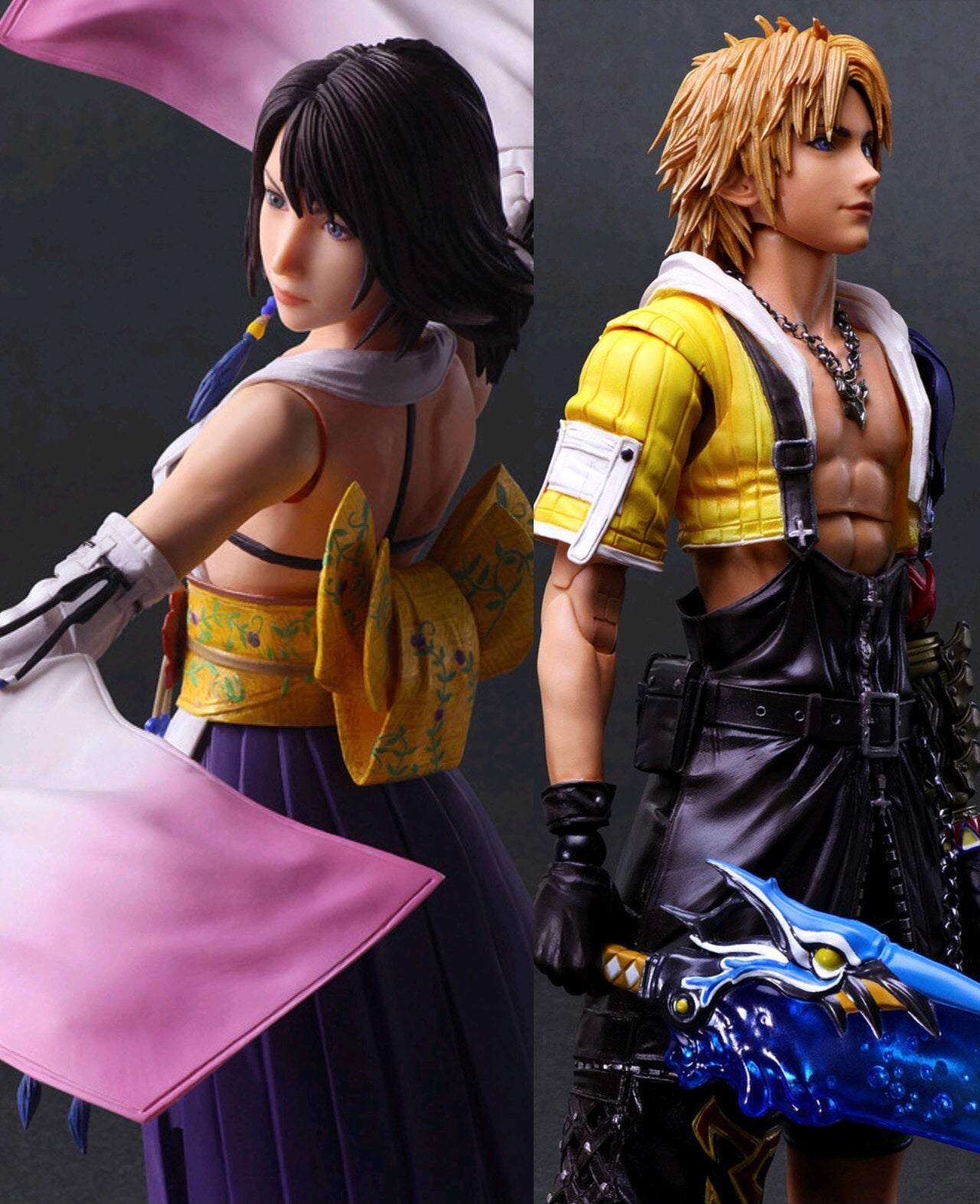 (Pre-Order) Play Arts Kai Final Fantasy X (10) Yuna & Tidus Action Figure BUNDLE/LOT + Bonus