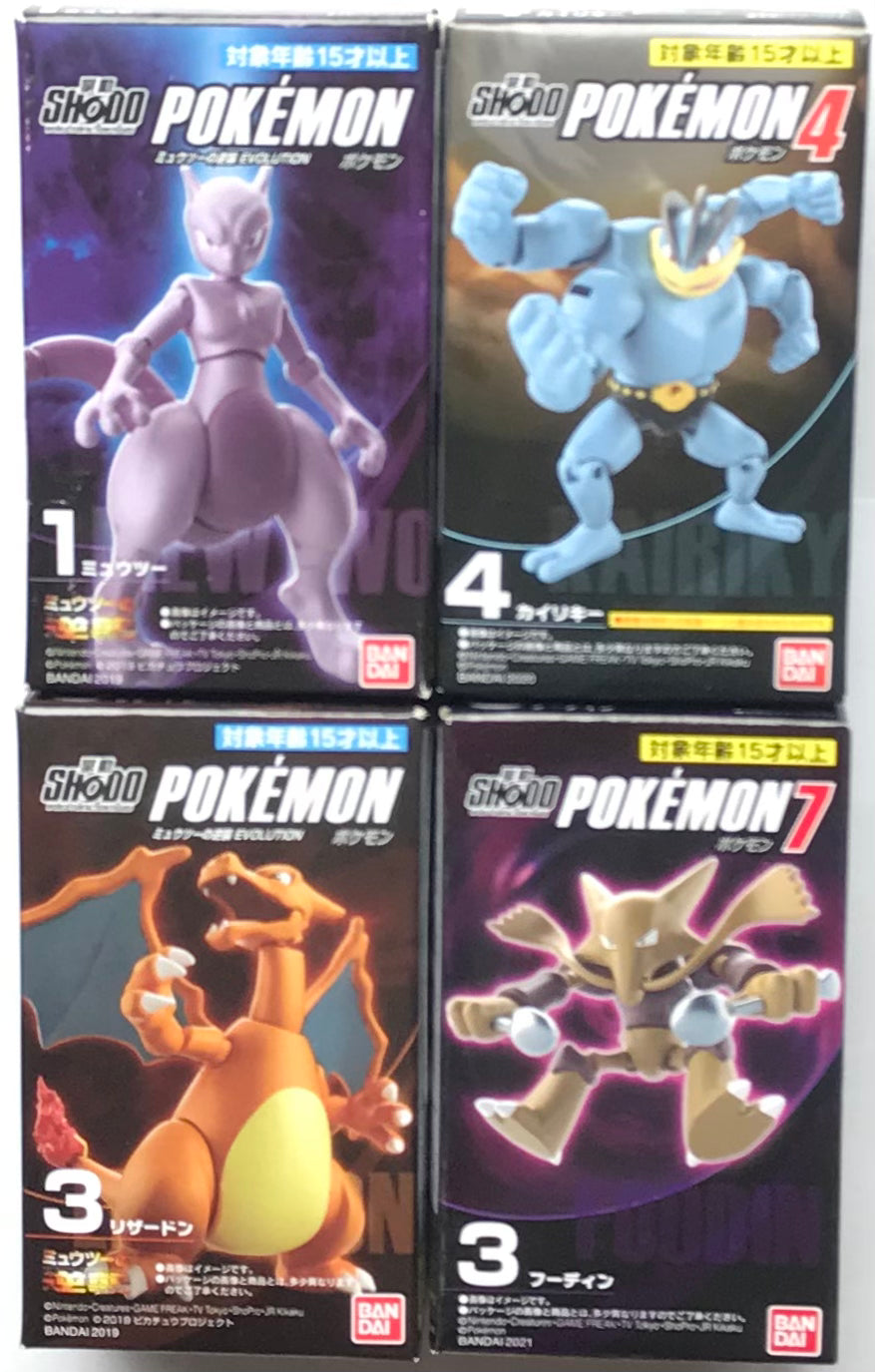 Pokémon Shodo Bandai 3" Inch Figure Set Kanto Region BUNDLE/LOT