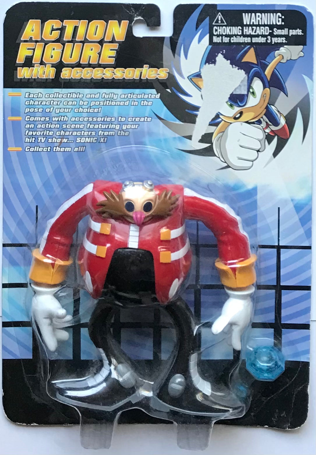 Toy Island Dr. Eggman Sonic X Action Figure with Accessories