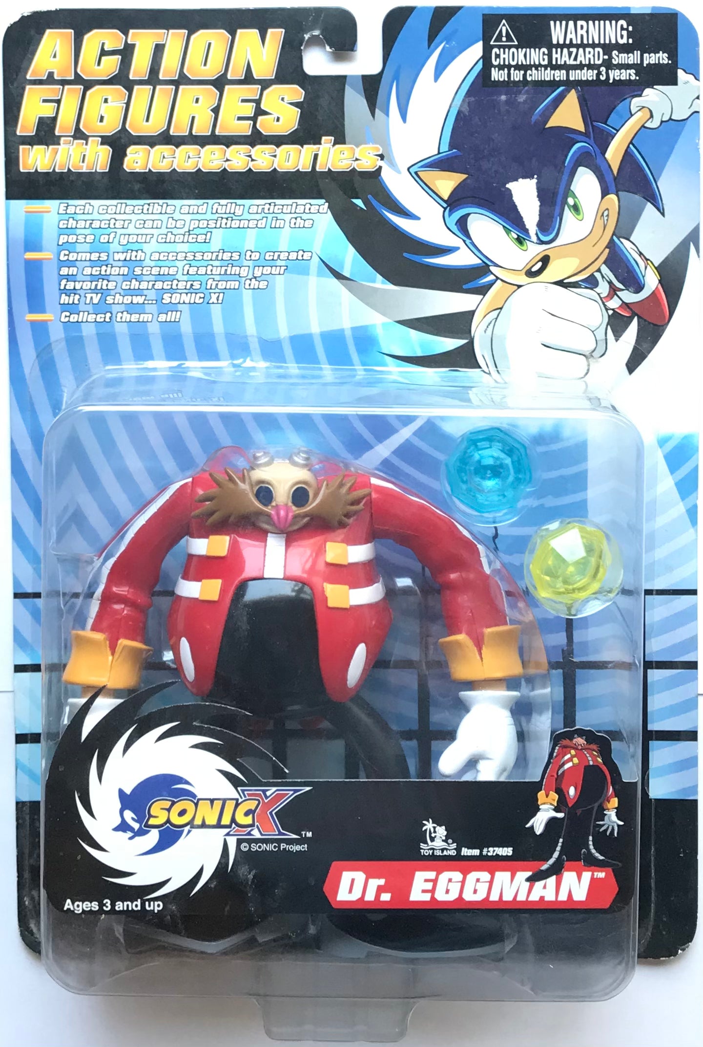 Toy Island Dr. Eggman Sonic X Action Figures with Accessories