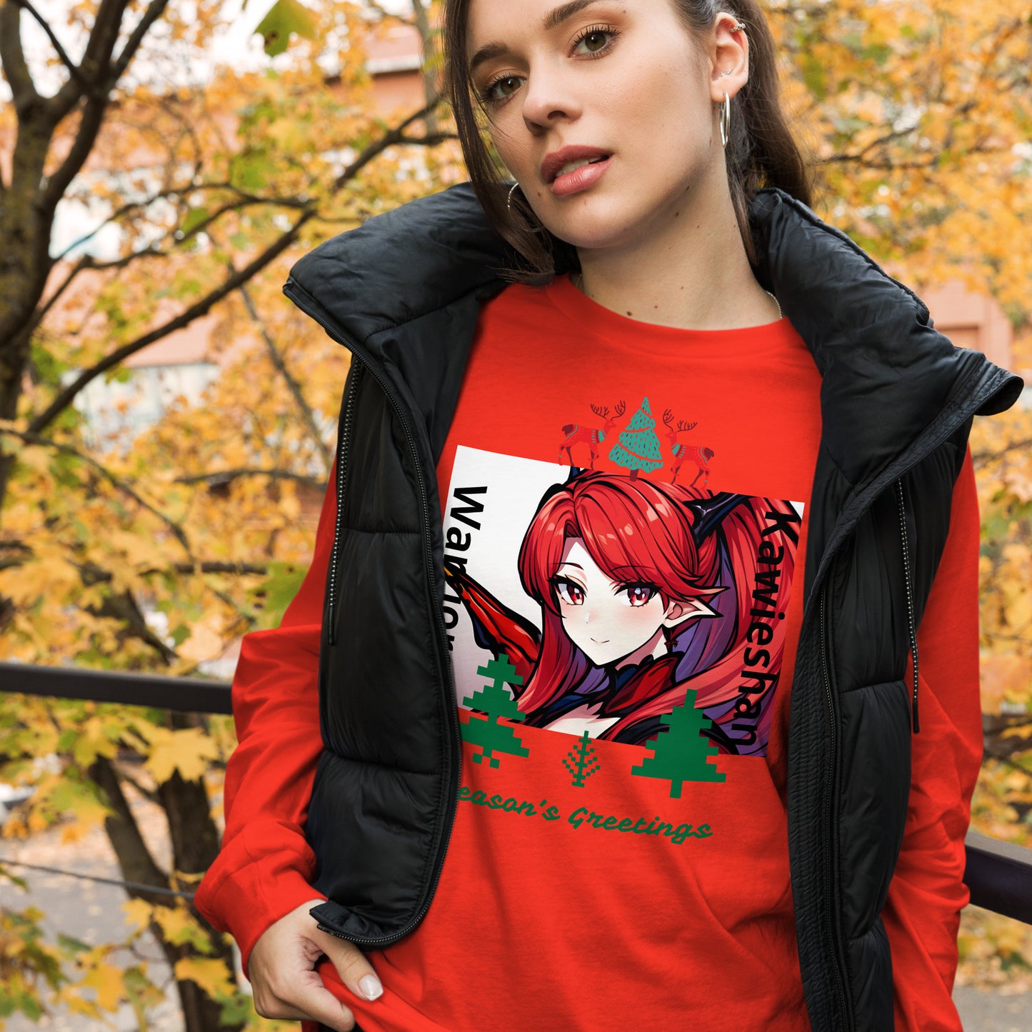 Kawieshan Warriors Princess Ava Ainsworth 'Season's Greetings' Long Sleeve Christmas Tee