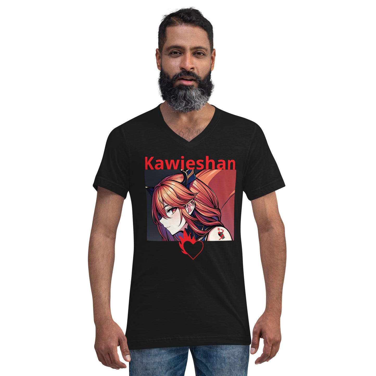 Kawieshan Warriors Queen Ava 'Fire Spitter' Short Sleeve V-Neck T-Shirt