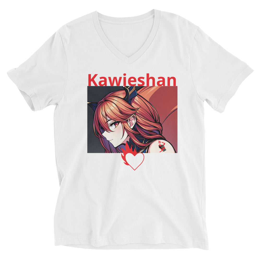Kawieshan Warriors Queen Ava 'Fire Spitter' Short Sleeve V-Neck T-Shirt