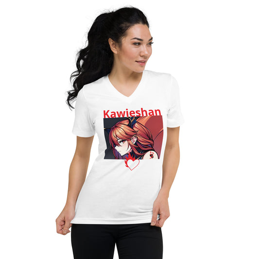 Kawieshan Warriors Queen Ava 'Fire Spitter' Short Sleeve V-Neck T-Shirt
