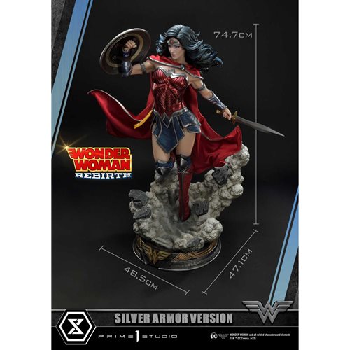 Wonder Woman Rebirth Silver Armor Version Museum Masterline 1:3 Scale Limited Edition Statue 350 Made (Pre-Order)