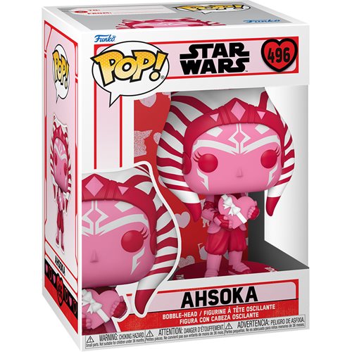 Star Wars Valentines Ahsoka Tano Pop! Vinyl Figure #496