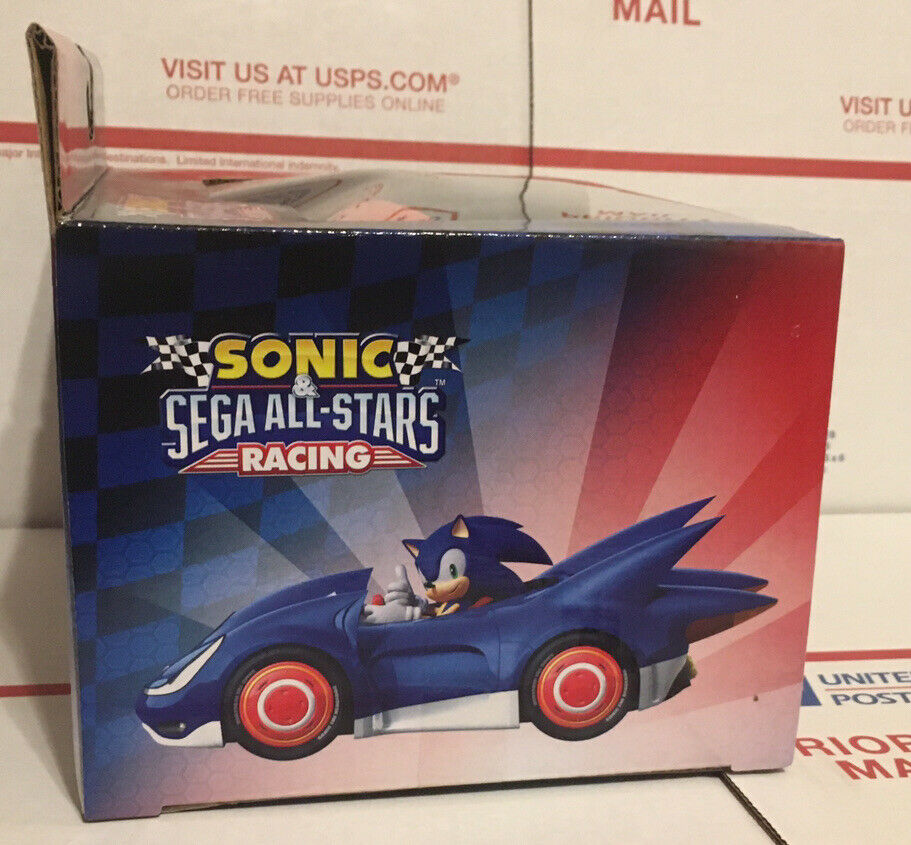 Jazwares 3" Inch Sonic and Sega All-Stars Racing Knuckles Action Figure With Quad