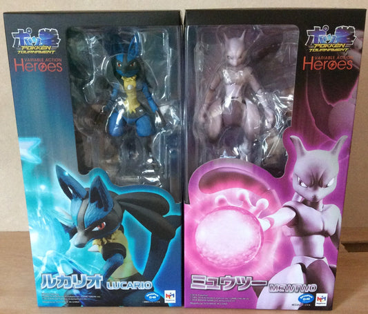 Variable Action Heroes Pokemon BUNDLE/LOT Lucario & Mewtwo