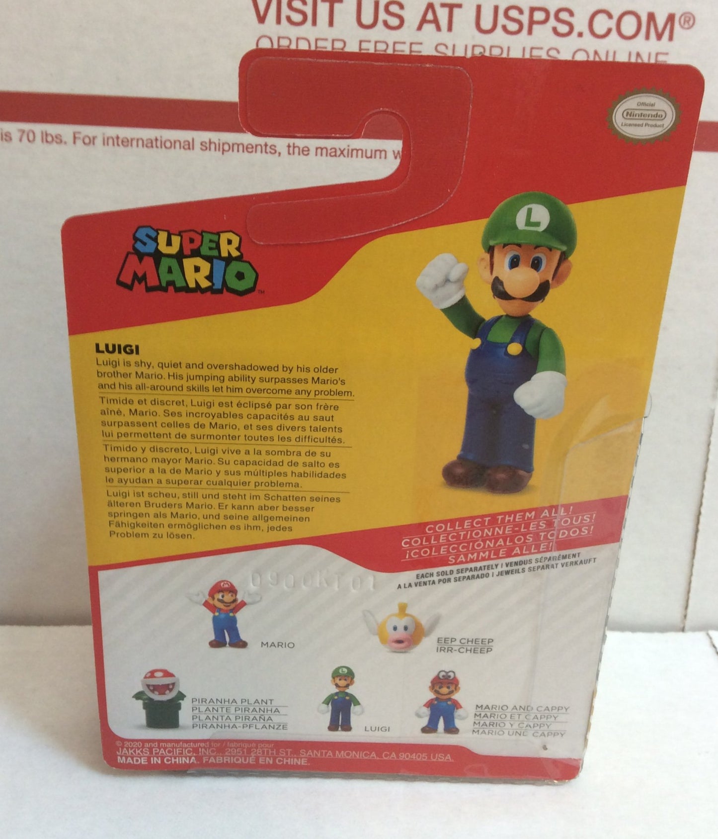 Jakks Super Mario Wave 24 Luigi 2.5" Inch Figure