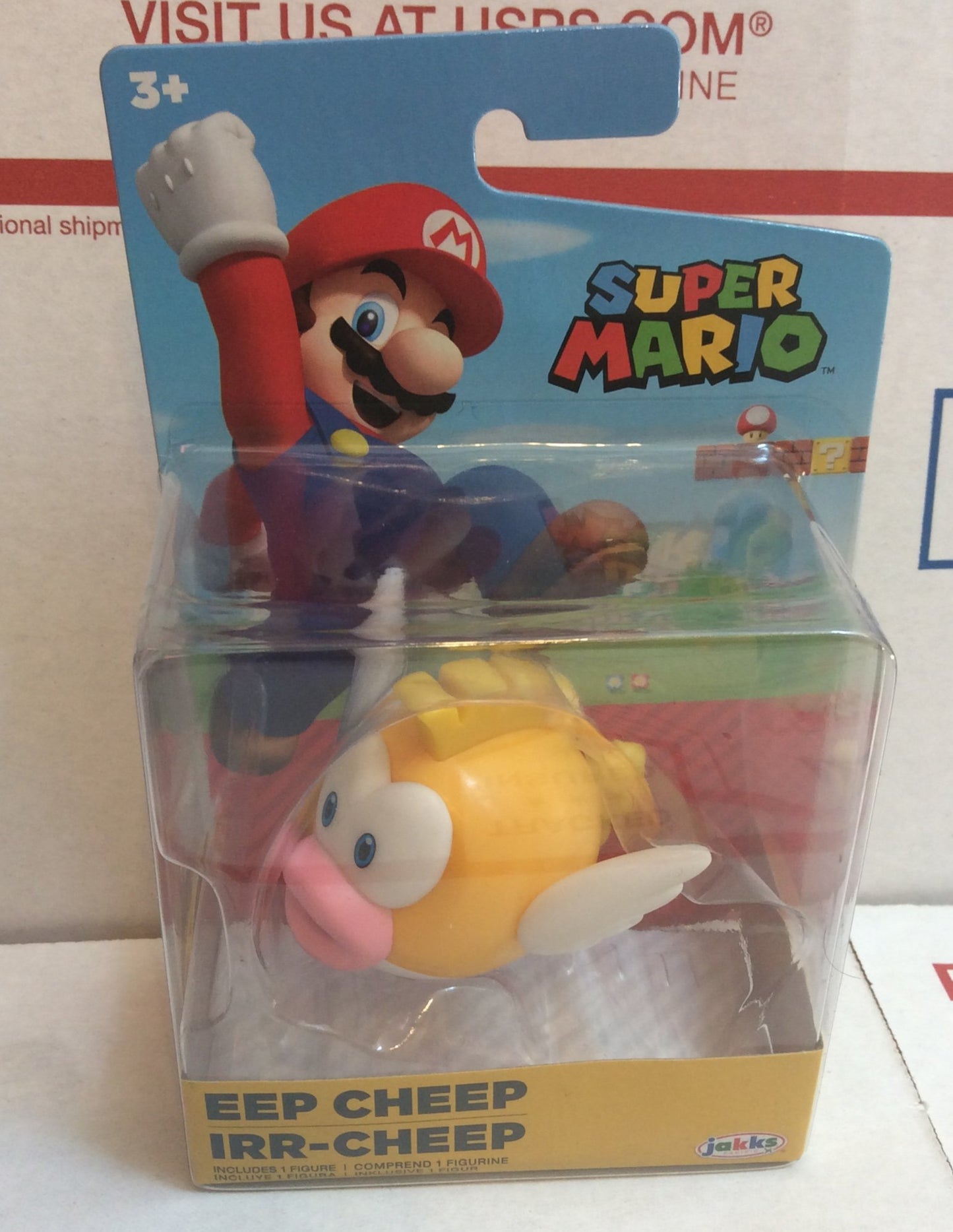 Jakks Super Mario Wave 24 Eep Cheep 2.5" Inch Figure