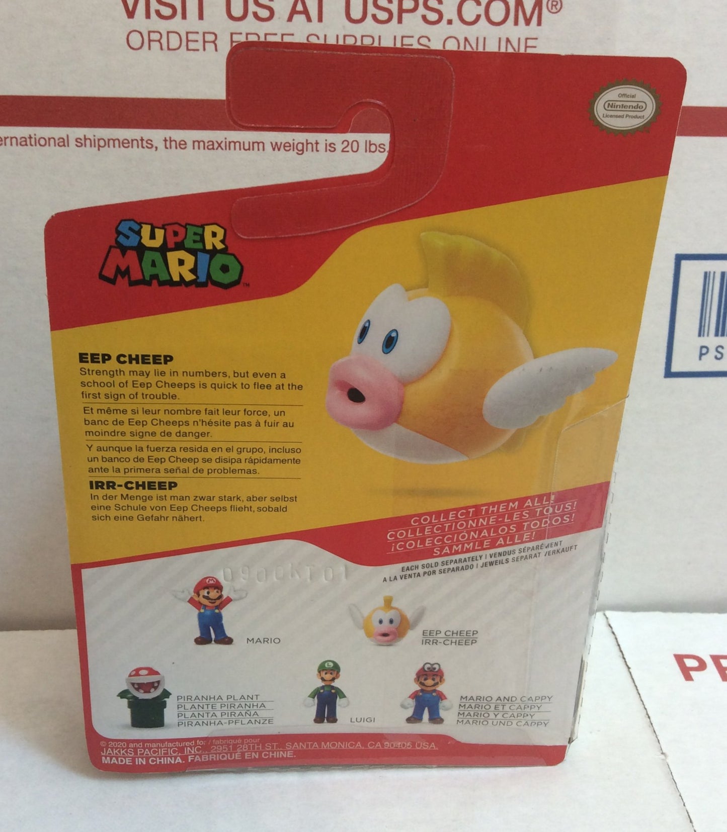 Jakks Super Mario Wave 24 Eep Cheep 2.5" Inch Figure