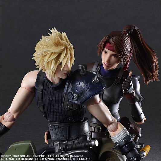 Final Fantasy VII Remake Play Arts Kai Jessie, Cloud & Bike Set BUNDLE/LOT (Pre-Order)