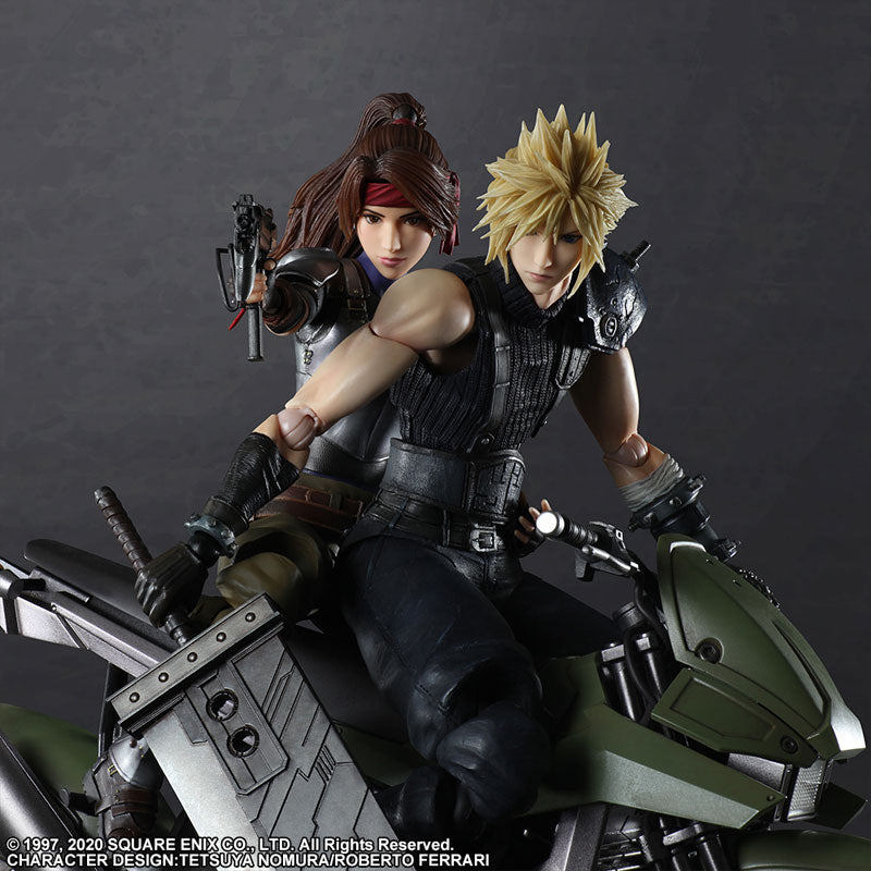 Final Fantasy VII Remake Play Arts Kai Jessie, Cloud & Bike Set BUNDLE/LOT (Pre-Order)