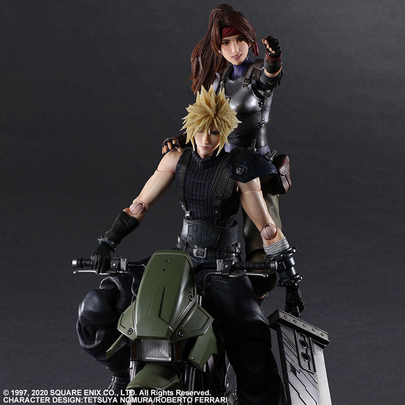 Final Fantasy VII Remake Play Arts Kai Jessie, Cloud & Bike Set BUNDLE/LOT (Pre-Order)