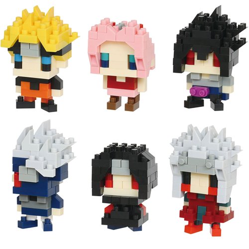 Naruto Shippuden Nanoblock Mininano Figure Set of 6 (Pre-Order)