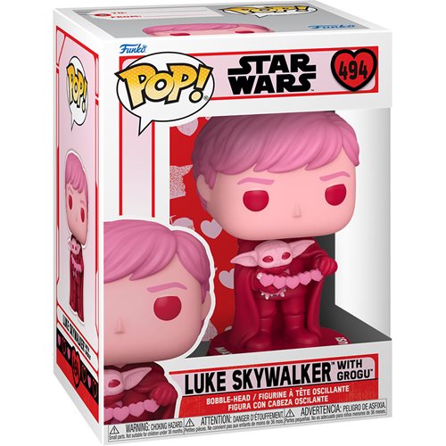 Pop! Star Wars Valentines Luke and Grogu Vinyl Figure #494 (Pre-Order)