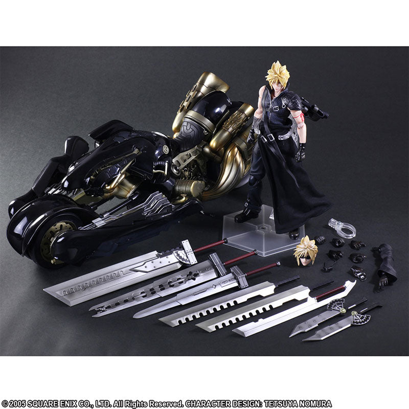 Play Arts Kai Final Fantasy VII Advent Children Cloud & Fenrir Bike Set (Re-Run) (Backorder)